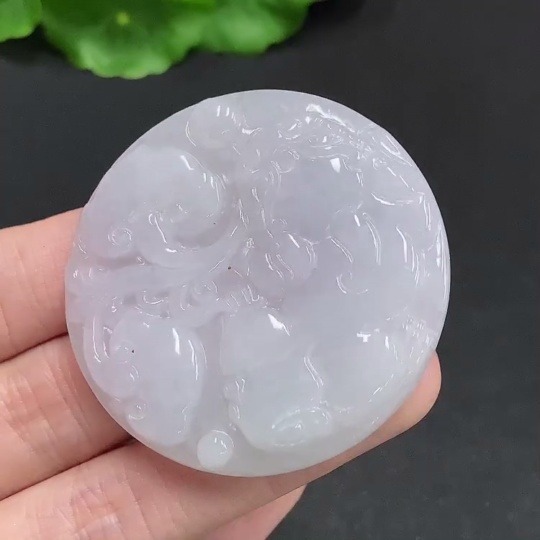 F35079400 Jadeite Pixiu Pendant Total Weight Approx. 31.1g