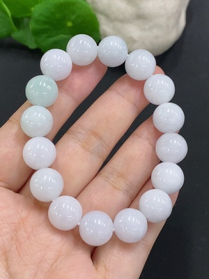 F32824642 Jadeite Bead Necklace approximately 11.8mm with total weight about 46.5g