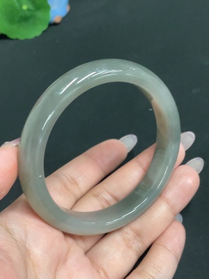 H33939597 Hetian Jade Round Bracelet Size 59.3 Total Weight Approx. 50.7g