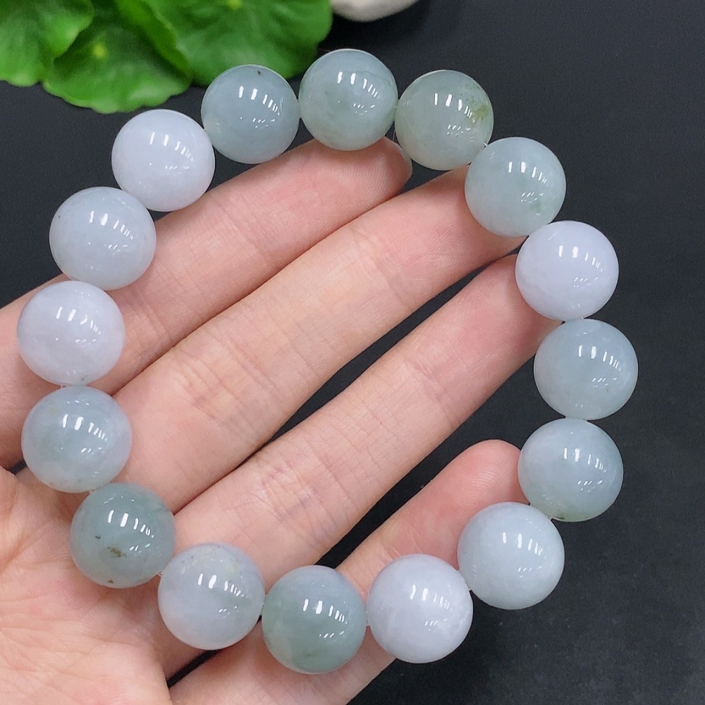 F30457454 Jadeite Bracelet 12.9mm Approx. Total Weight About 62.3g