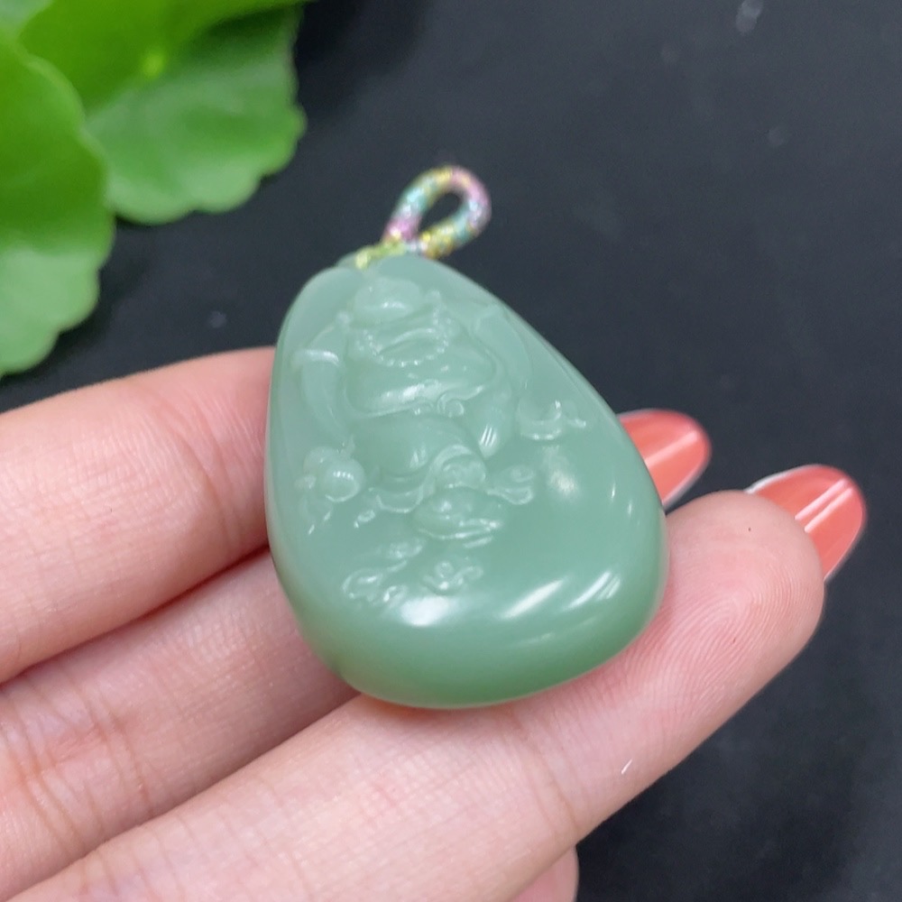 H34026022 Hetian Jade Jasper Pendant - Buddha, Total Weight Approx. 18.8g