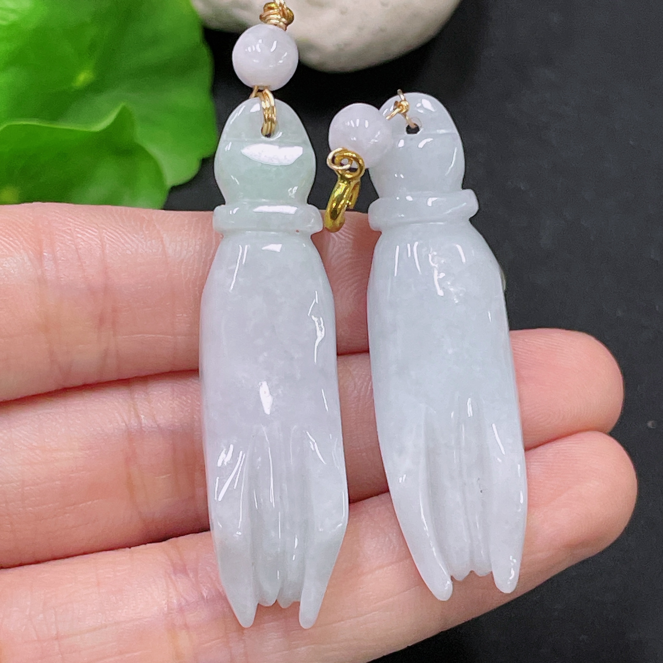 F33894171 Jadeite Pendants Sell as a Lot (Non-Gold Inlaid)