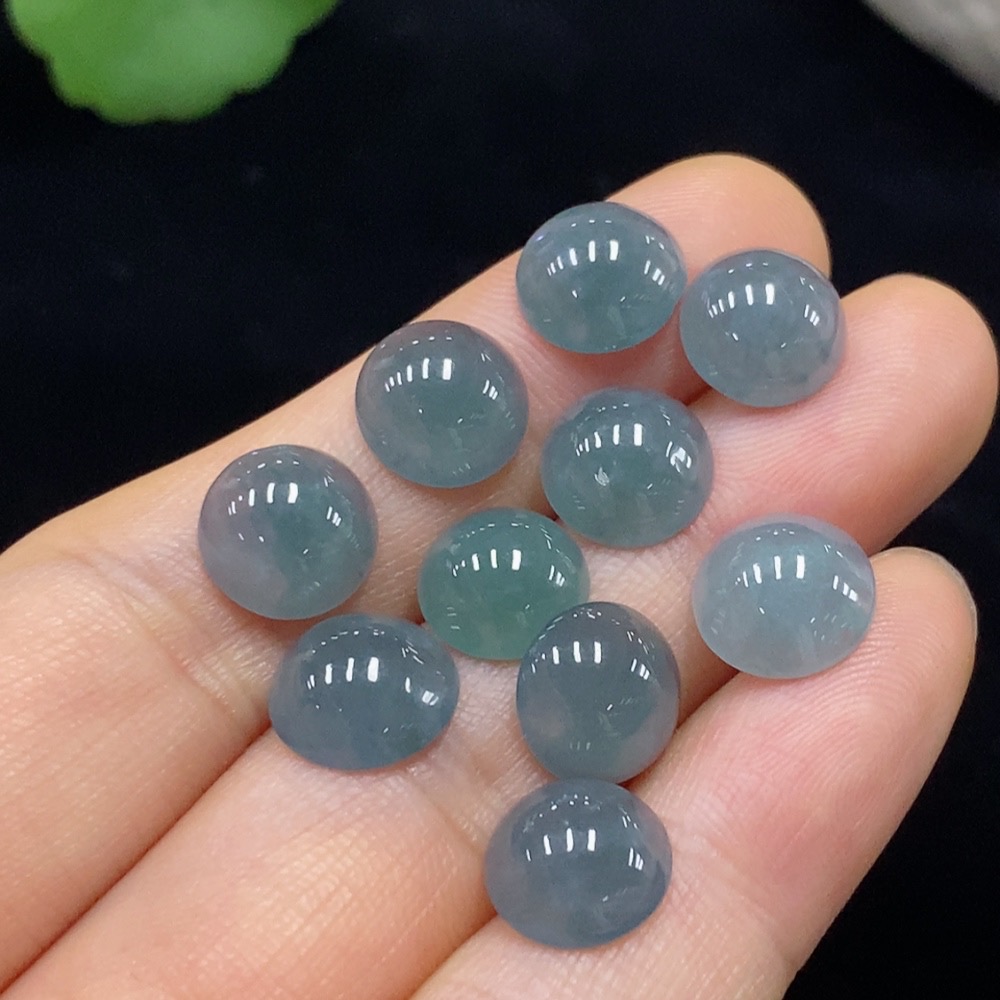 F30502445 Jadeite Cabochon Mountings Sell as a Lot 10 Pcs