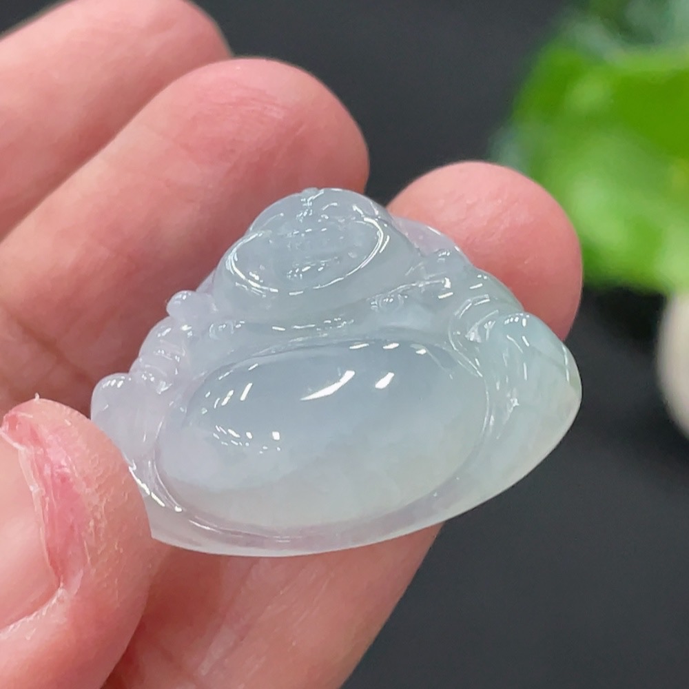 F34059044 Jadeite Buddha Pendant Total Weight: Approx. 6.85g