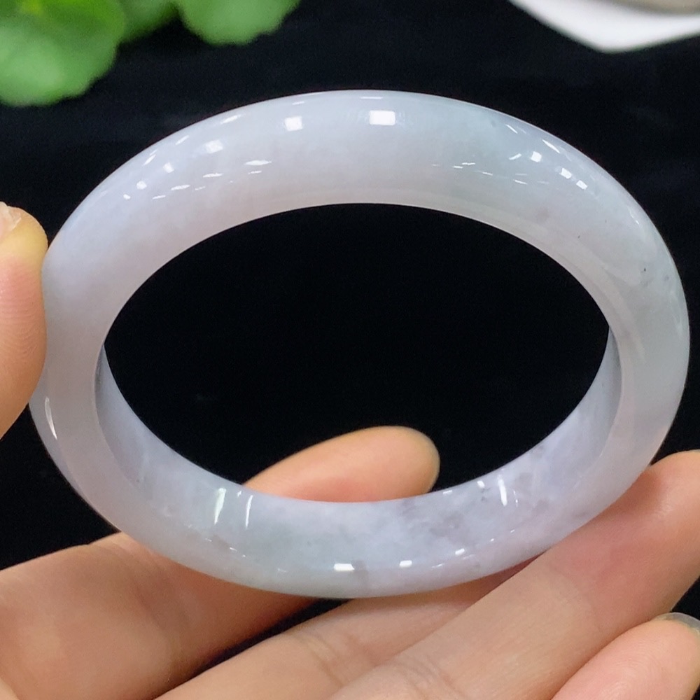 F32730640 Jadeite Round Bangle 53.7 Inner Diameter Total Weight Approx. 48.27g