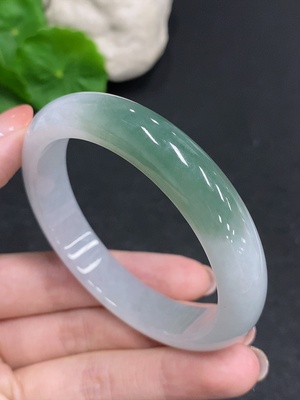 F34002866 Jadeite Round Bangle Size 54.8 Total Weight Approx. 48.1g