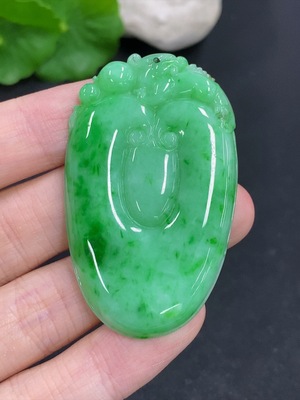 F43164792 翡翠挂件福贝货品总约重19.32g 含其他矿物质成分