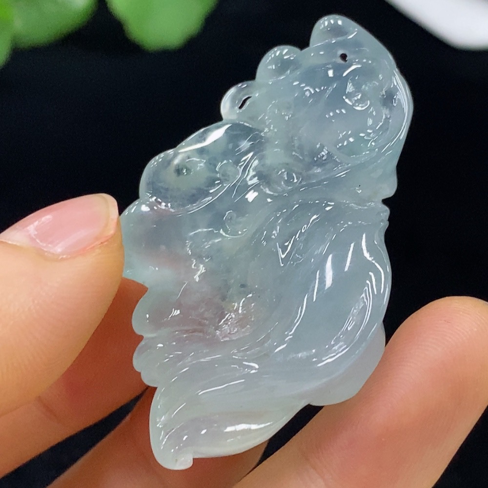 F35094727 Jadeite Formless Pendant Total Weight Approx. 22.95g