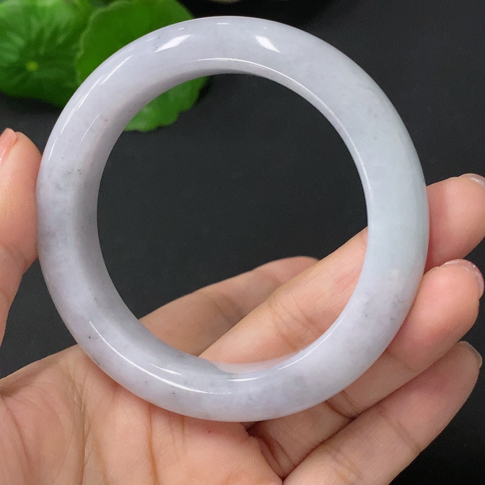 F35088359 Jadeite Round Bangle Size 52mm Total Weight Approx. 63g