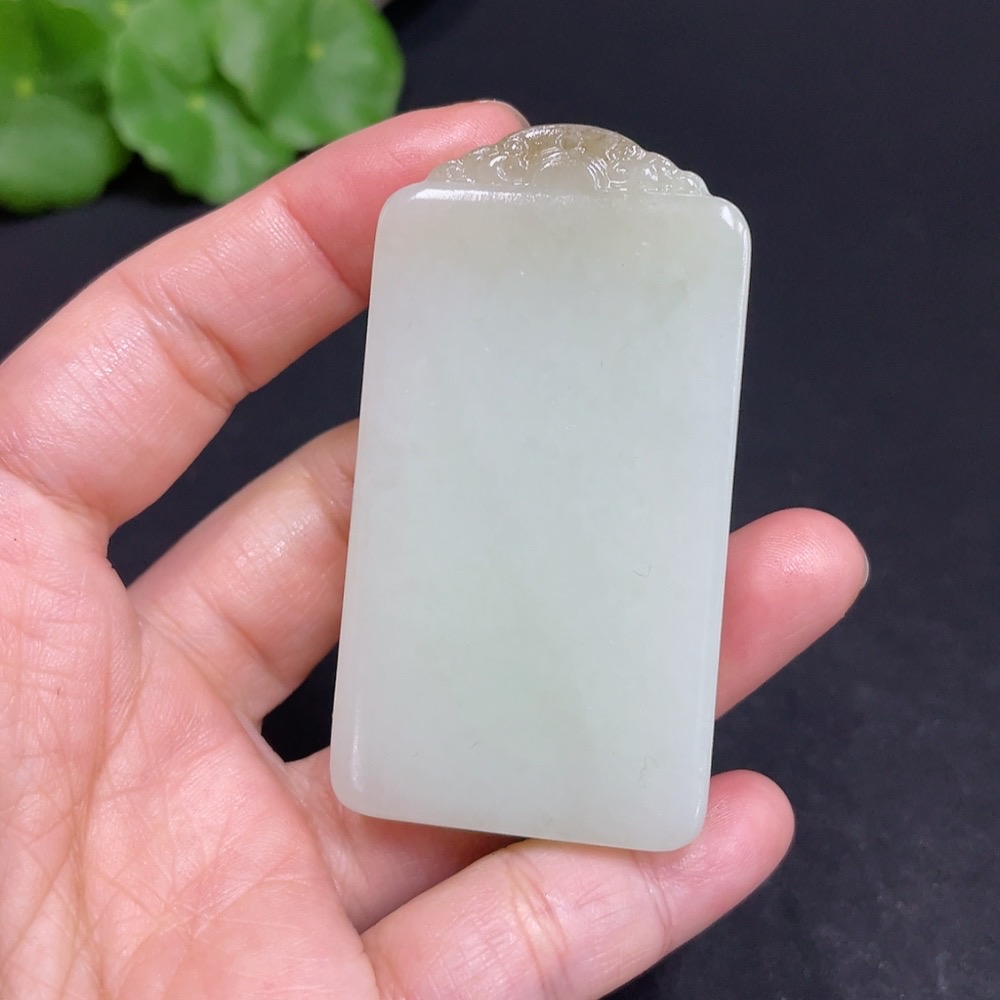 H35101837 Hetian Jade Pendant - Plain Pendant, Total Weight Approx. 56.2g