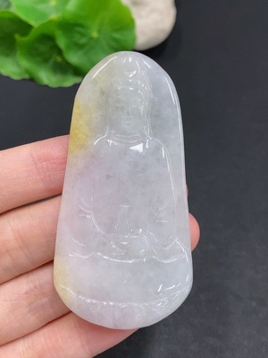 F31687890 Jadeite Guanyin Pendant