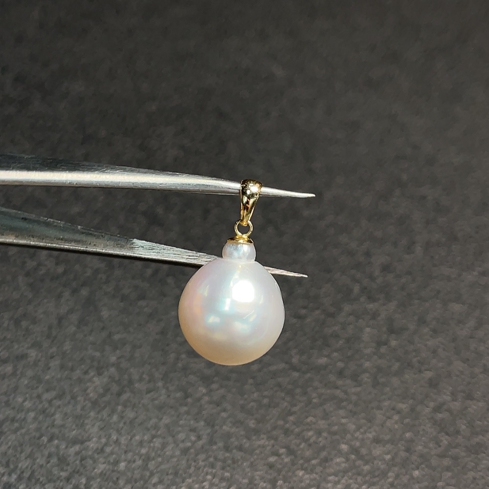 C32782920 18K Sea Water Pearl Pendant, Total Weight Approx. 3.45g, Size Approx. 12.8mm