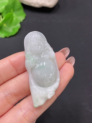 F36264032 翡翠挂件 佛公 货品总重约15.61g