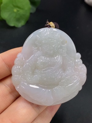 F19183320 Jadeite Yellow Jambhala Pendant Total Weight: 31.002g