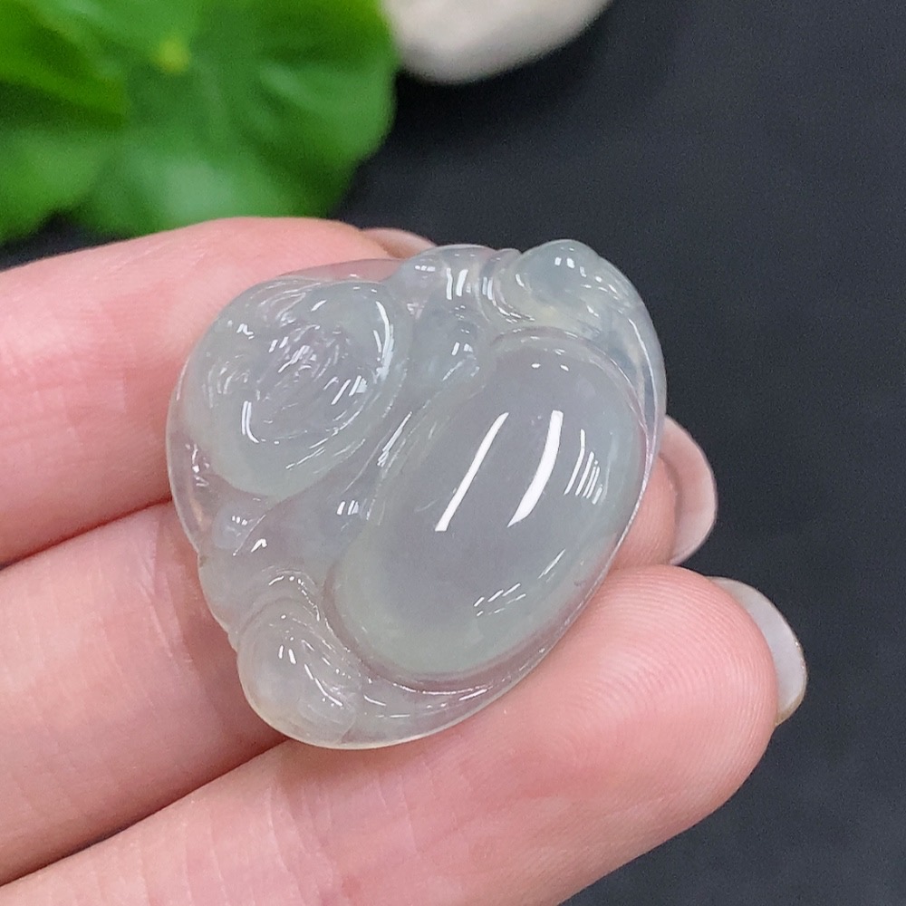 F34003348 Jadeite Buddha Pendant Total Weight About 5.8g