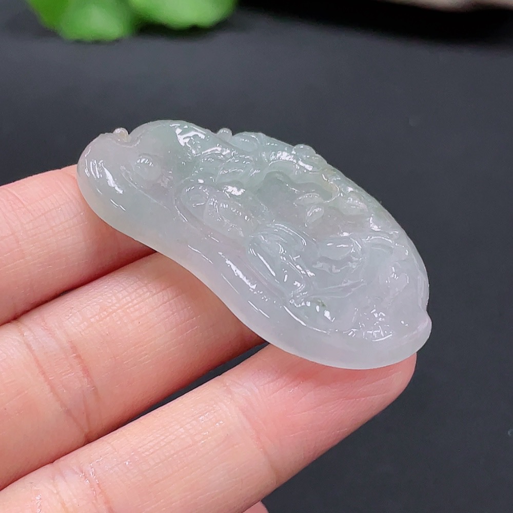 F26984842 Jadeite Guanyin Pendant Total Weight Approx. 14.75g