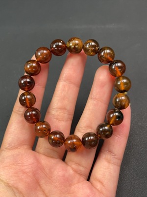 C22466968 Amber Beeswax Bracelet Approx.10.5mm Total Weight Approx.12.1g