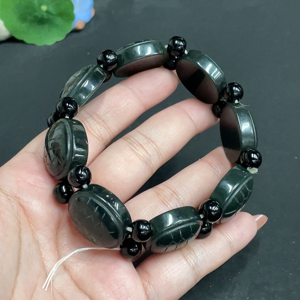 H34055229 Hetian Jade Wealth and Prosperity Bracelet