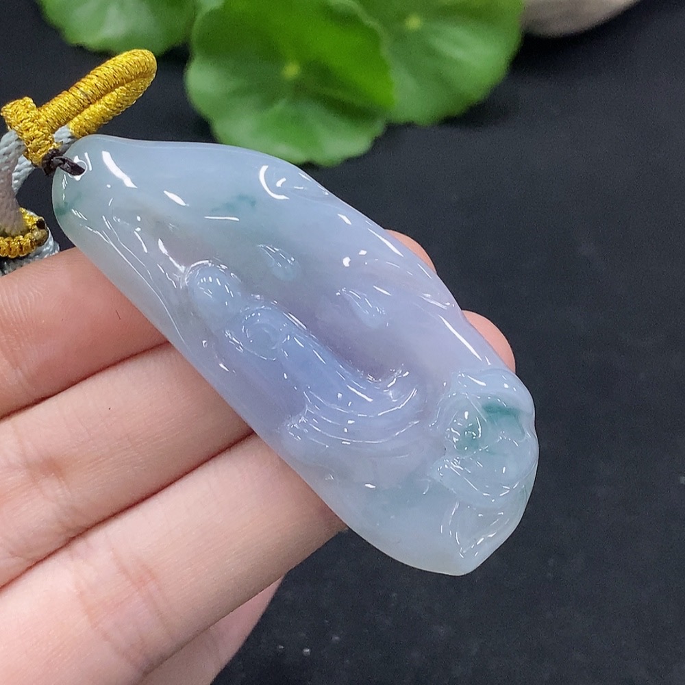 F34028706 Jadeite Enlightenment Pendant Total Weight Approx.16.46g