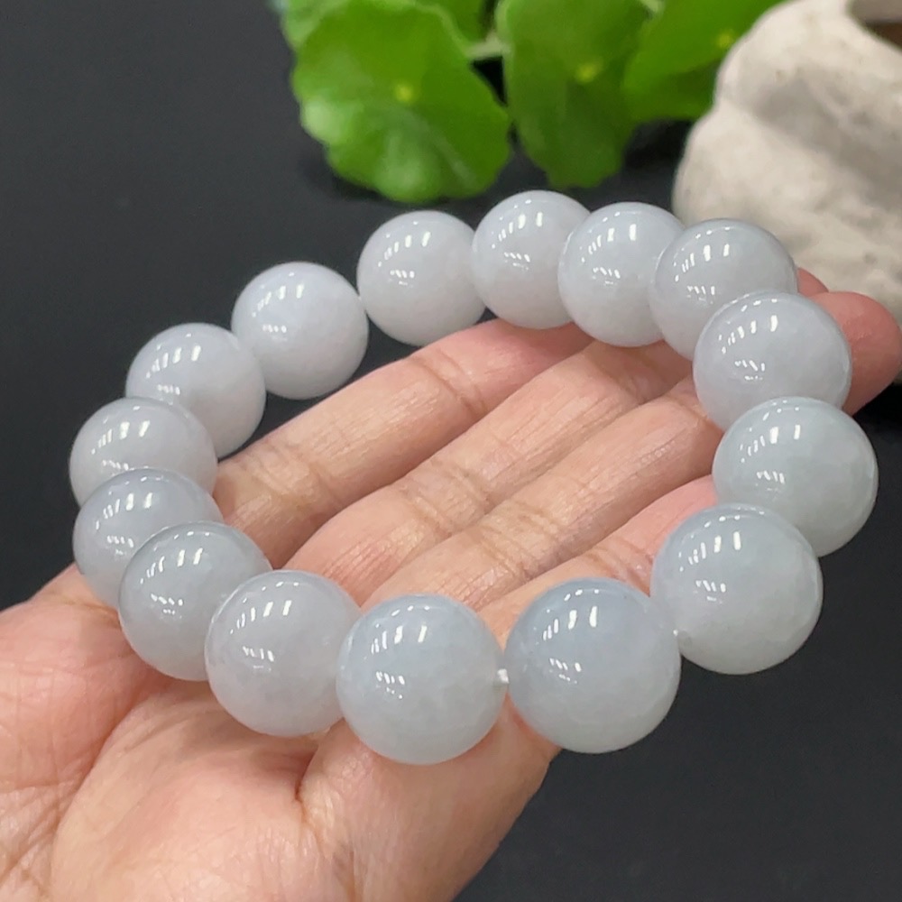 F30519755 Jadeite Bracelet Approx. 14.2mm Total Weight Approx. 75.5g