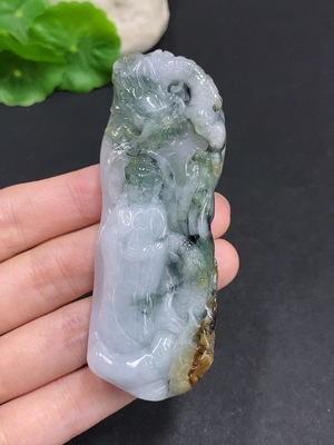 F35078896 Jadeite Dragon-Guanyu Pendant