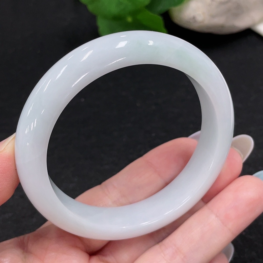 F33898562 Jadeite Round Bangle Size 56.2 Total Weight Approx.57.11g