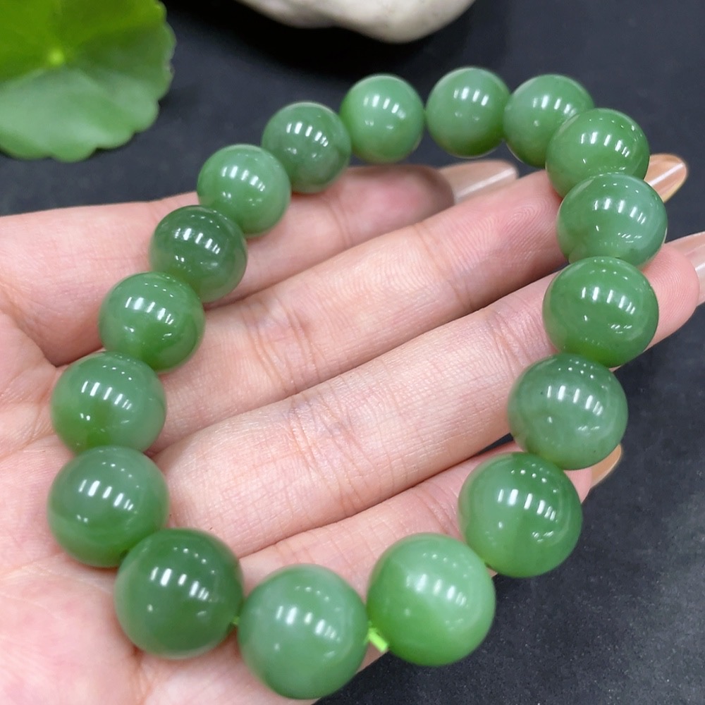H32706042 Hetian Jade Bracelet, Approx. 11.7mm, Total Weight Approx. 46.2g