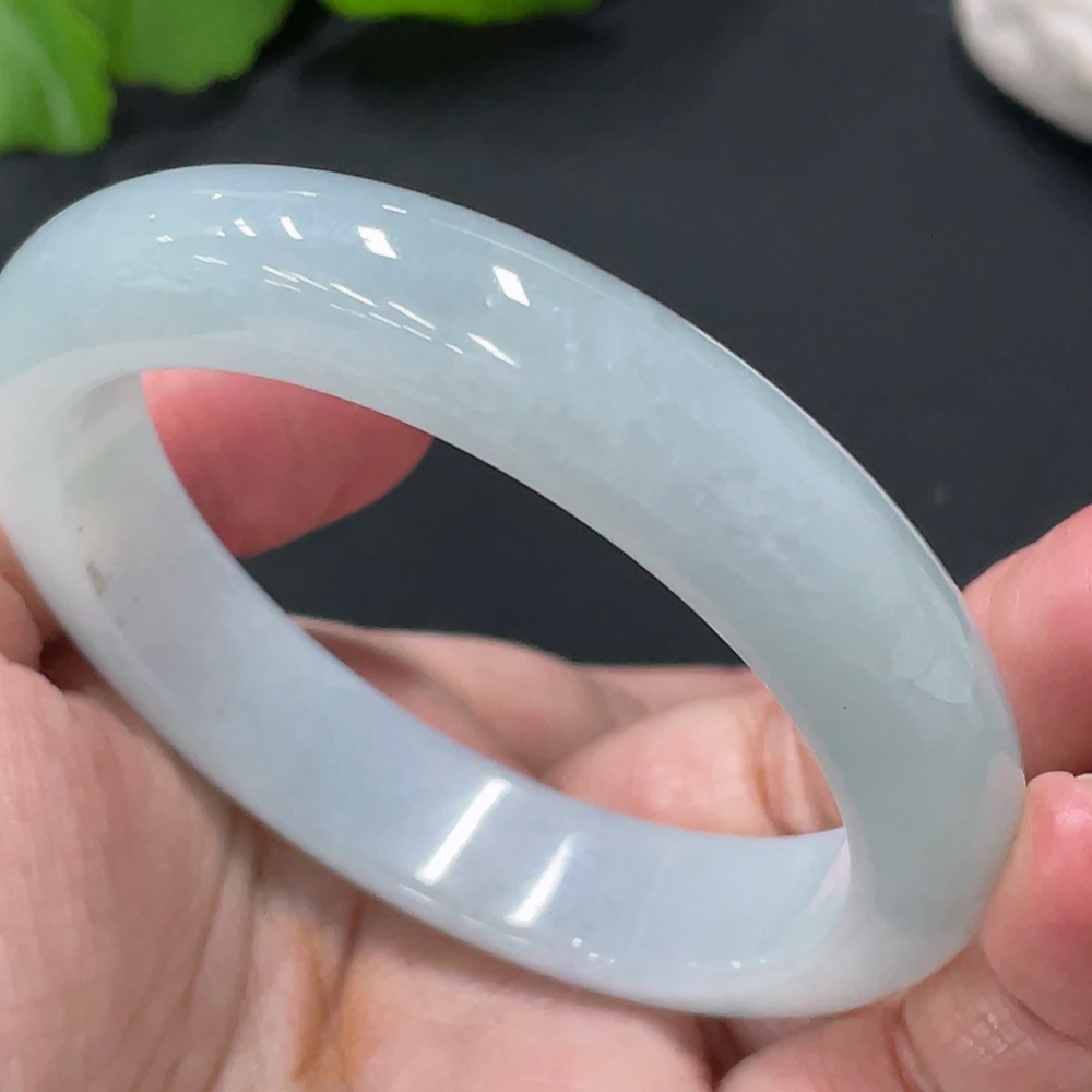 F26974627 Jadeite Round Bangle Size 55 Total Weight Approx. 55.5g
