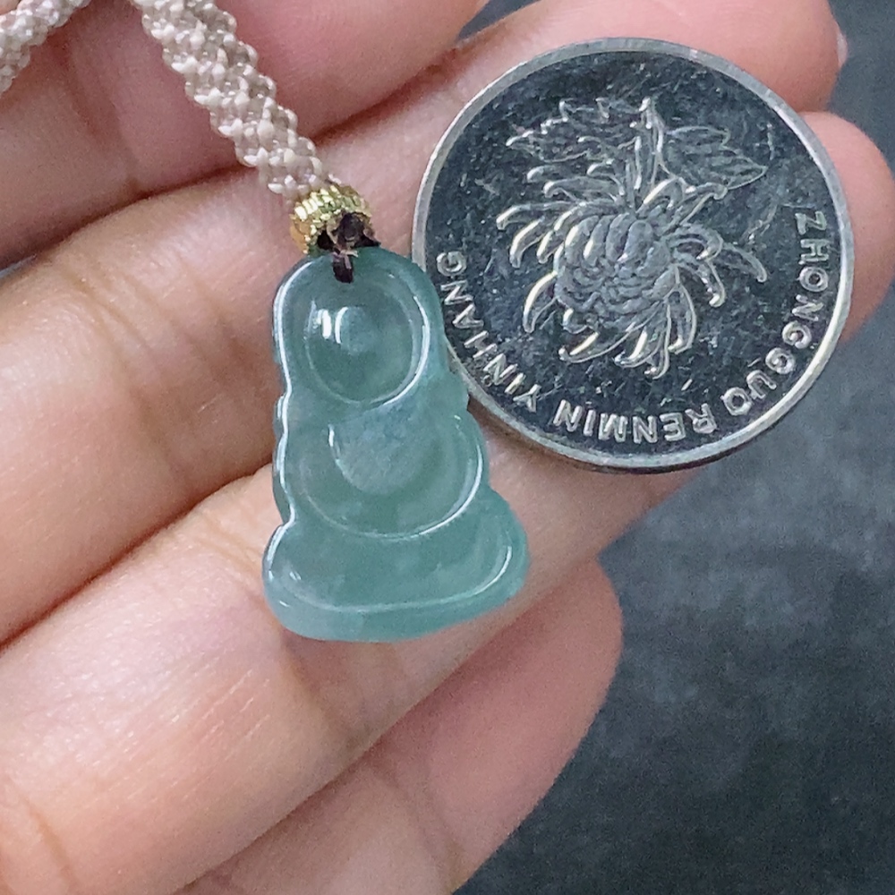 F34997977 Jadeite Pendant Baby Buddha