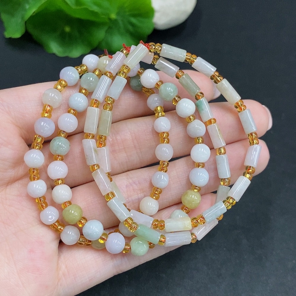 F34035716 Jadeite Bracelet Sell as a Lot with Non-Jadeite Beads
