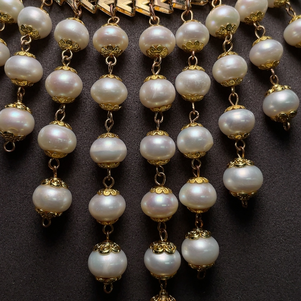 C34988224 Pearl Necklace Total Weight Approximately 101.54g