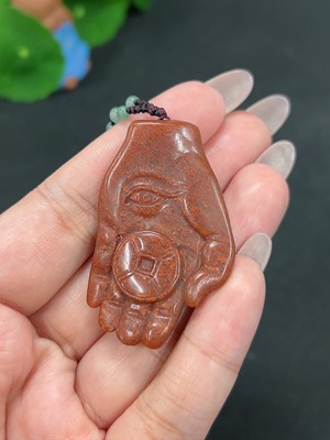 H41843414 寿山石挂件 货品总重约【含绳】20.2g 配珠非寿山石