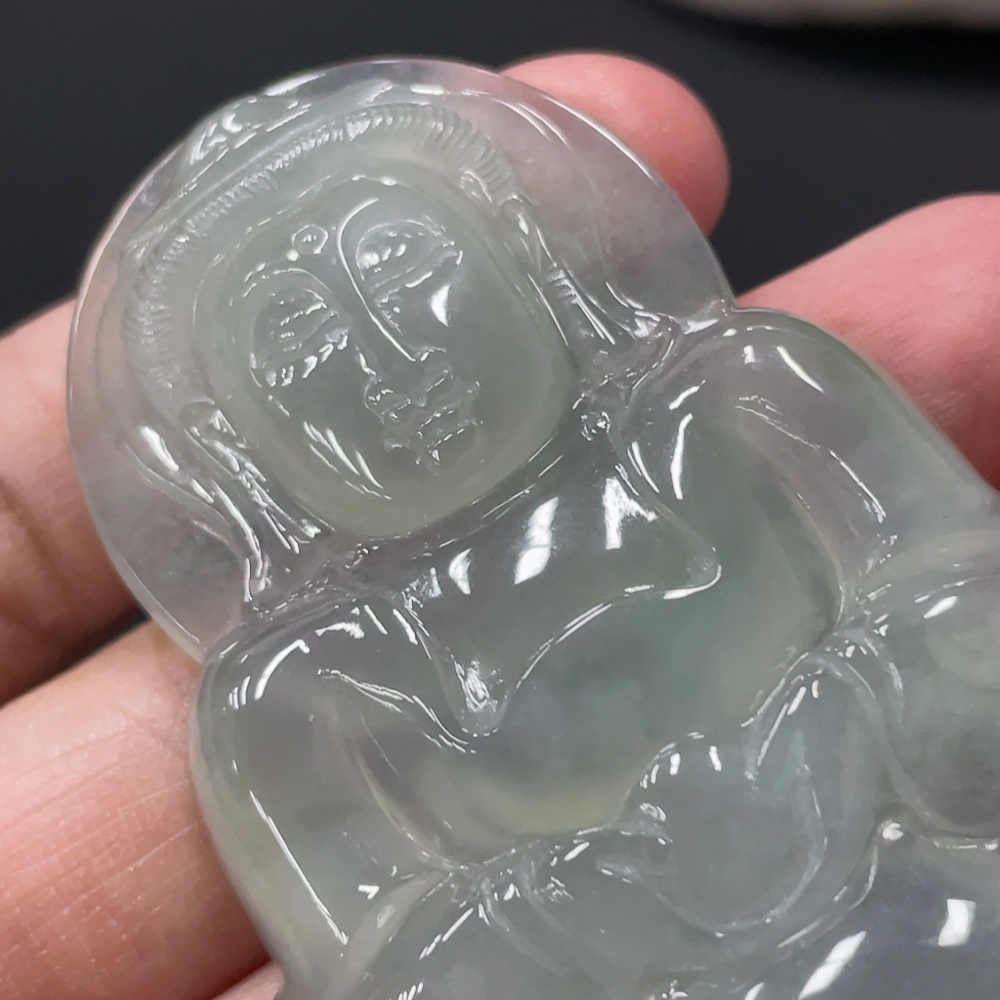 F32820456 Jadeite Guanyin Pendant, Total Weight Approx. 41.05g