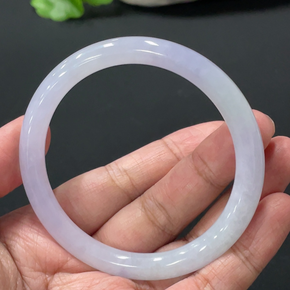 F32822048 Jadeite Round Bangle, Total Weight Approx. 30.5g, Size 56