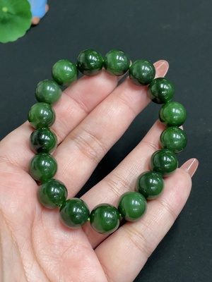 H35100486 Hetian Jade Bracelet, Approx. 11.6 mm, Total Weight Approx. 44.8g