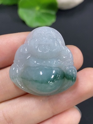 F42969730 翡翠佛公挂件 货品总重约11.33g