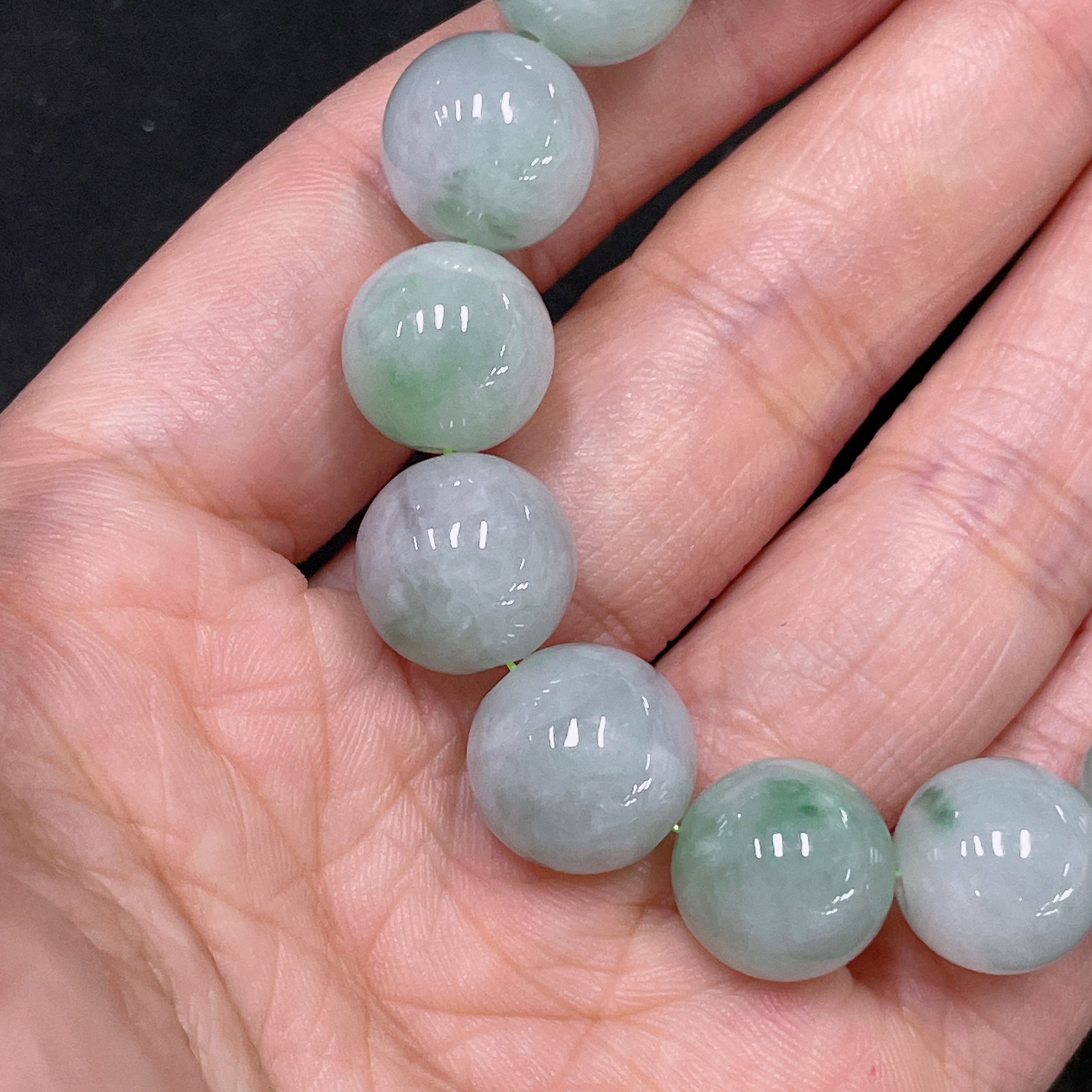 F34047306 Jadeite Bracelet Total Weight Approx.51.48g Size Approx.12.9mm