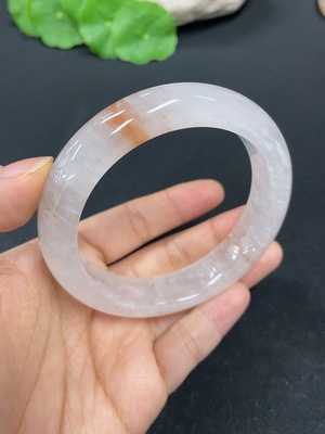 H41867655 非洲翠（独龙玉）正圈手镯 圈口 59.6      货品总重约65.7g