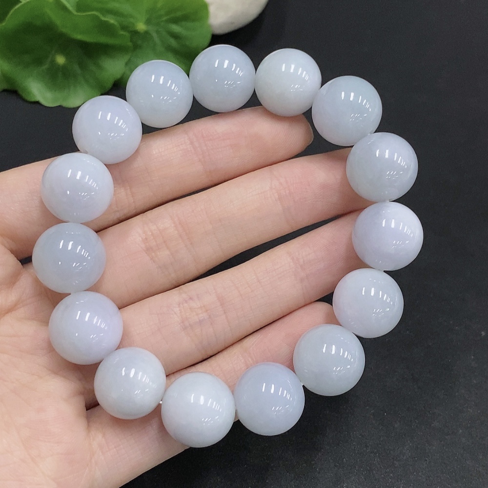 F33906800 Jadeite Bracelet Total Weight Approx. 73.1g Size 14mm