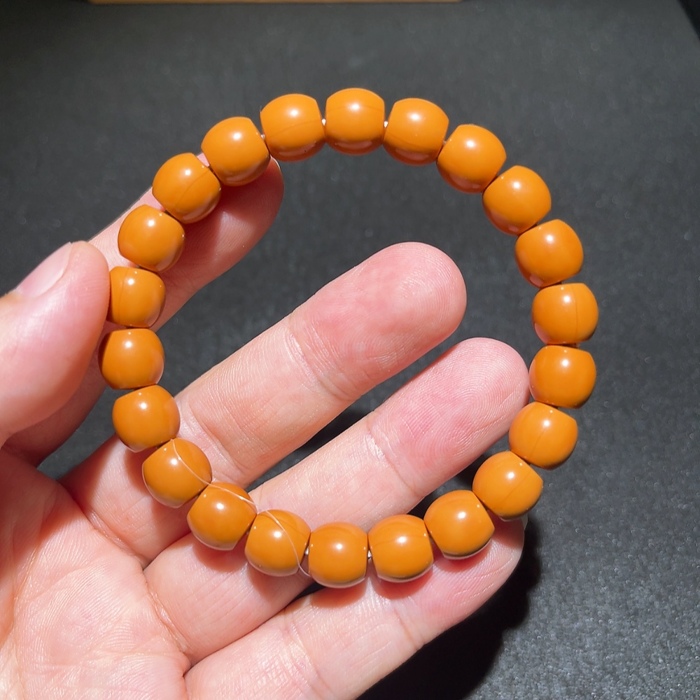 W33914595 Monkey Head Bead Bracelet, approx. 15.22g, 10mm