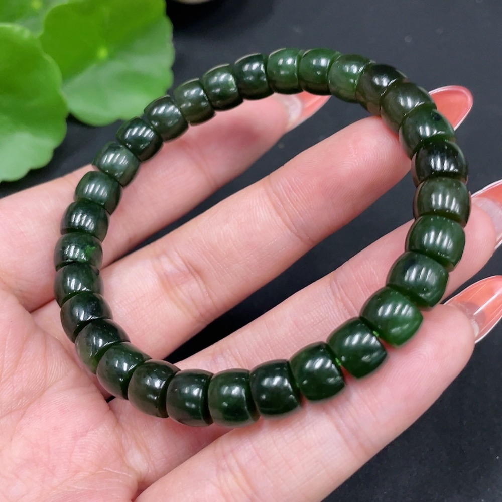 H34027401 Hetian Jade Bracelet   Approx. 7.7mm   Total Weight Approx. 23.2g