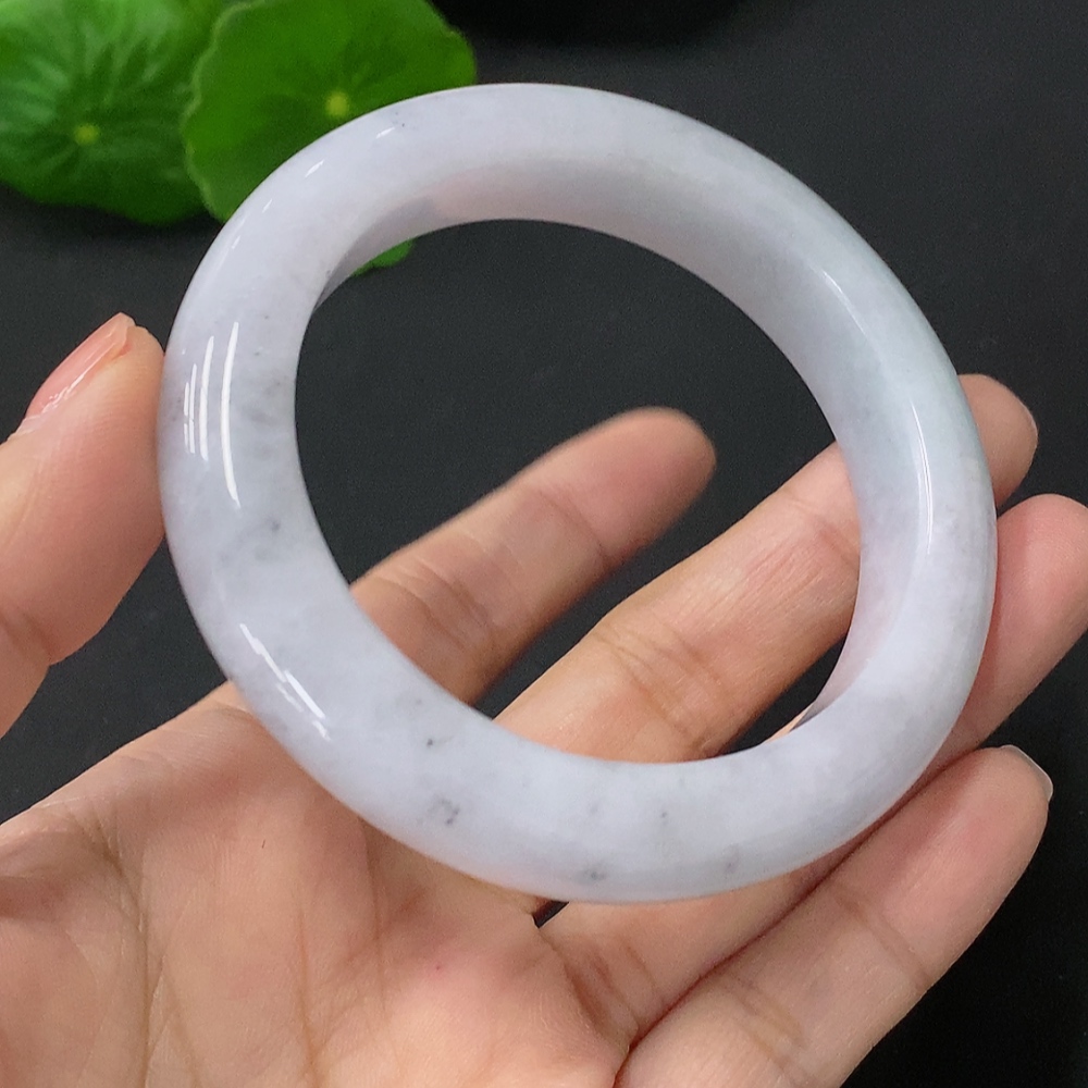 F35088359 Jadeite Round Bangle Size 52mm Total Weight Approx. 63g