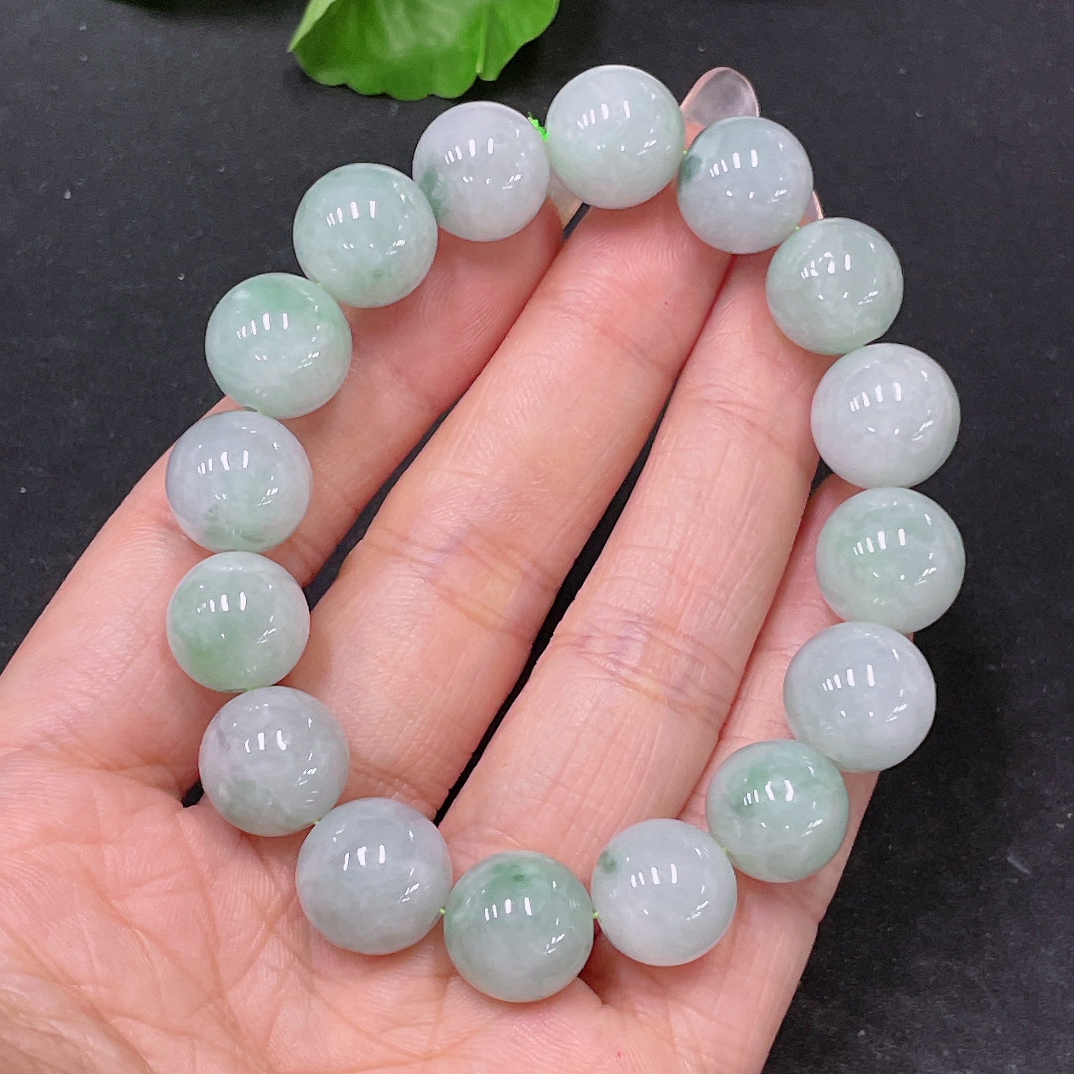 F34047306 Jadeite Bracelet Total Weight Approx.51.48g Size Approx.12.9mm