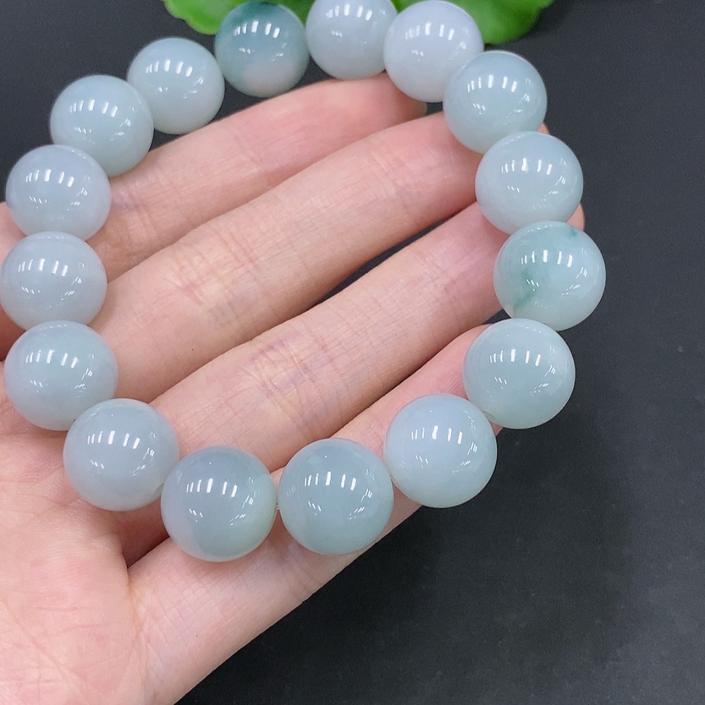 F24776340 Jadeite Bracelet, Approx. 12.9mm, Total Weight Approx. 62.6g