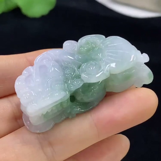 F32790003 Jadeite Pixiu Pendant Total Weight Approx. 36.95g
