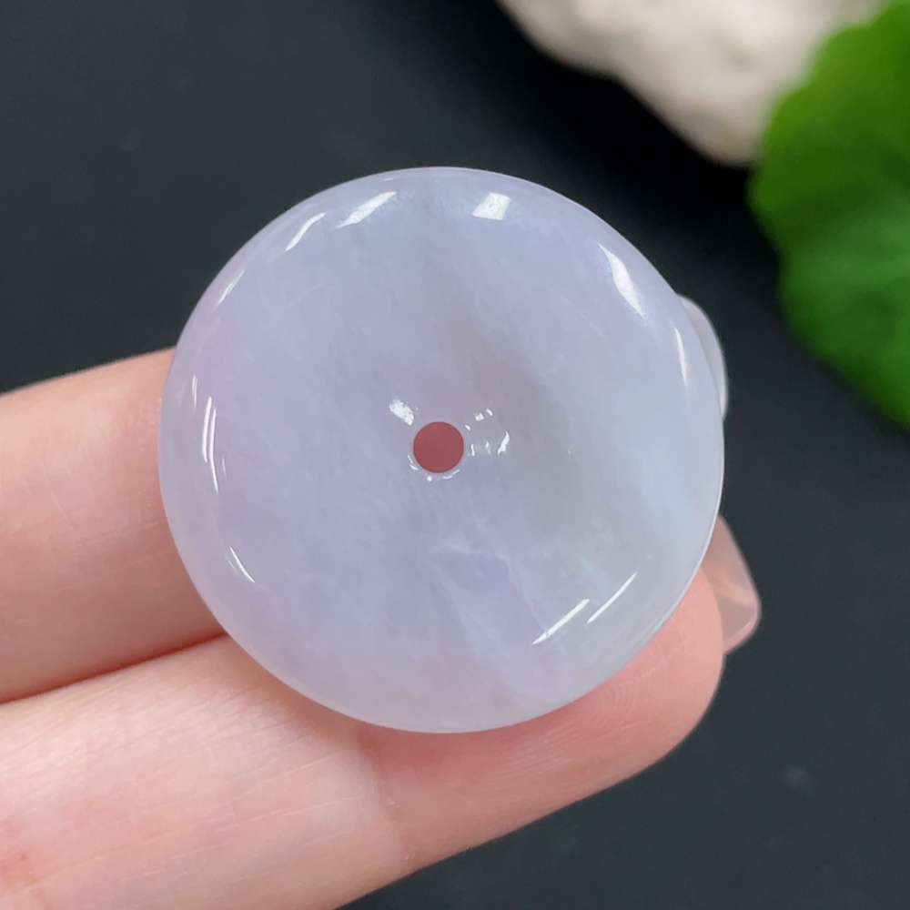 F27138441 Jadeite Pendant Peace Buckle Total Weight Approx. 8.2g