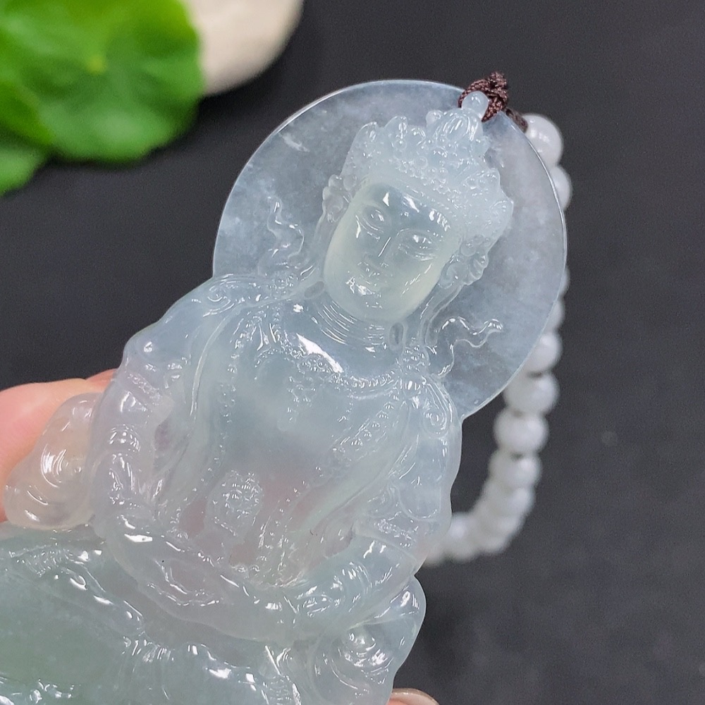 F34968972 Jadeite Tara Pendant