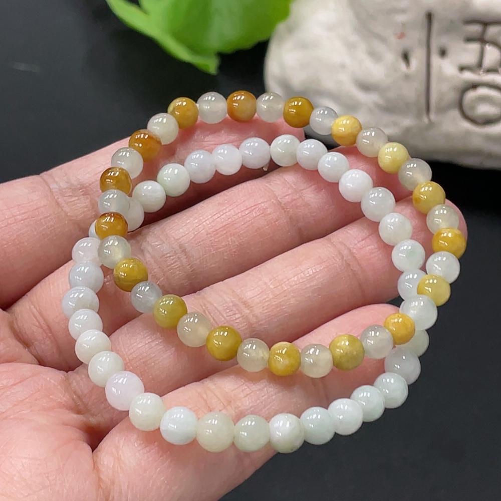 F35081292 Jadeite Beads Approx. 5.4mm