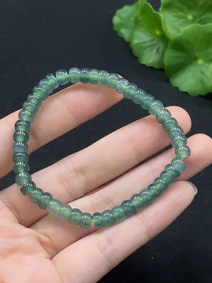 F35133311 Jadeite bracelet, total weight about 11.7g, size about 5.8mm