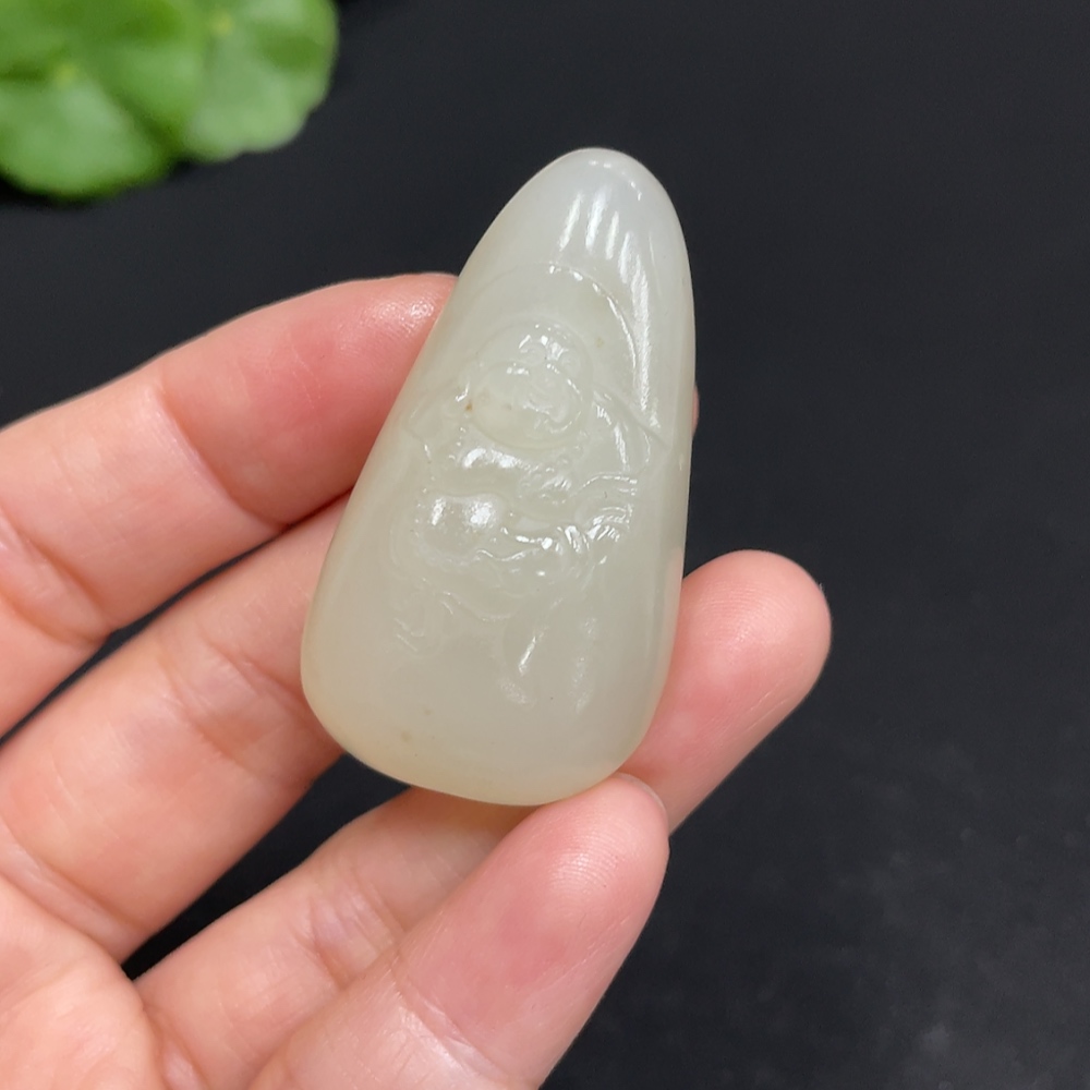 H34051785 Hetian Jade Pendant - Buddha Figure, Total Weight Approx. 21g
